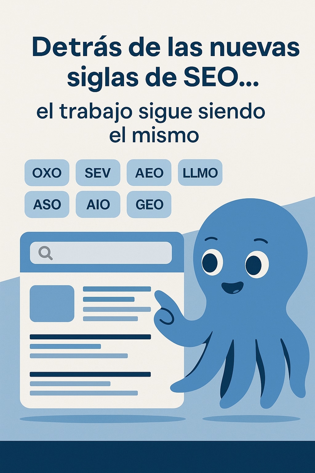 Resultados de búsqueda con siglas de SEO